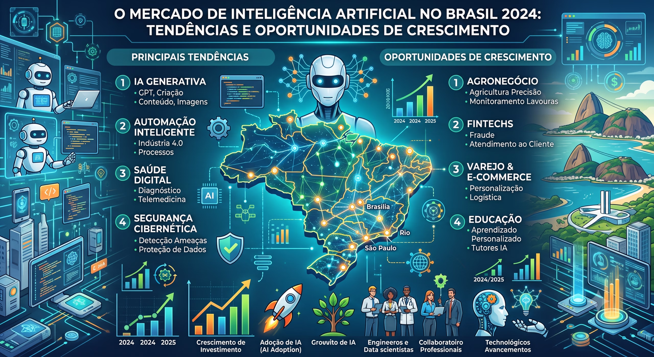 O Mercado de Inteligência Artificial no Brasil 2024: Tendências e Oportunidades de Crescimento